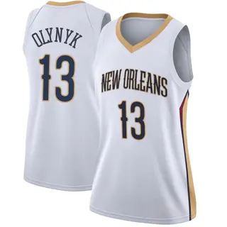 New Orleans Pelicans Women's Kelly Olynyk White Swingman Jersey - Association Edition