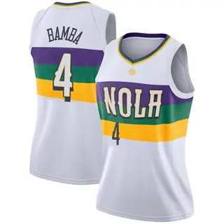 New Orleans Pelicans Women's Mo Bamba White Swingman 2018/19 Jersey - City Edition